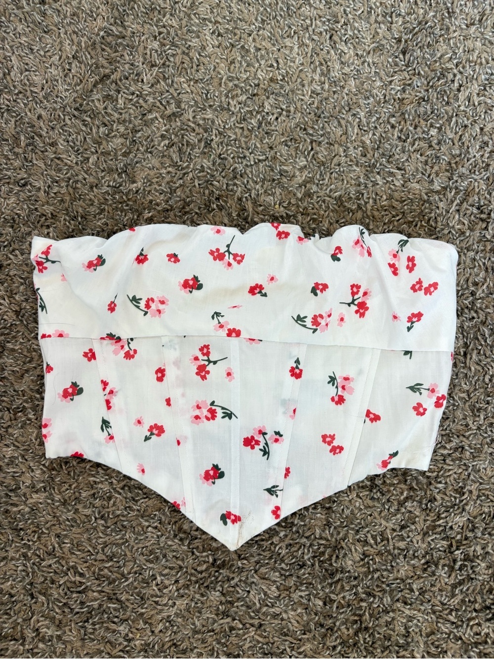 Princess Polly Ivy Bustier White‎ Floral US Womens Size 2